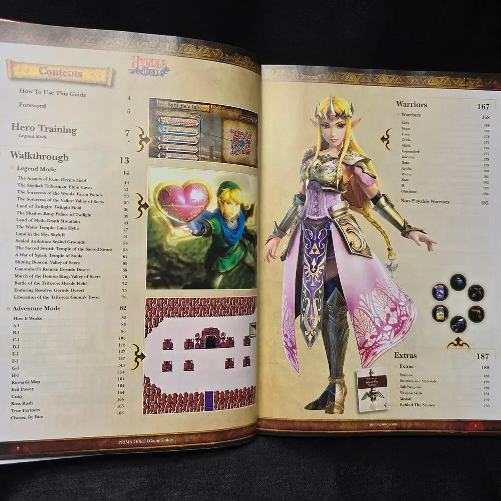 The Legend of Zelda Hyrule Warriors Hardcover Game Strategy Collector's Book